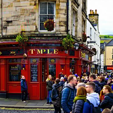 temple bar in dublin full of people-1
