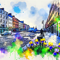 New life in Dublin through watercolours.