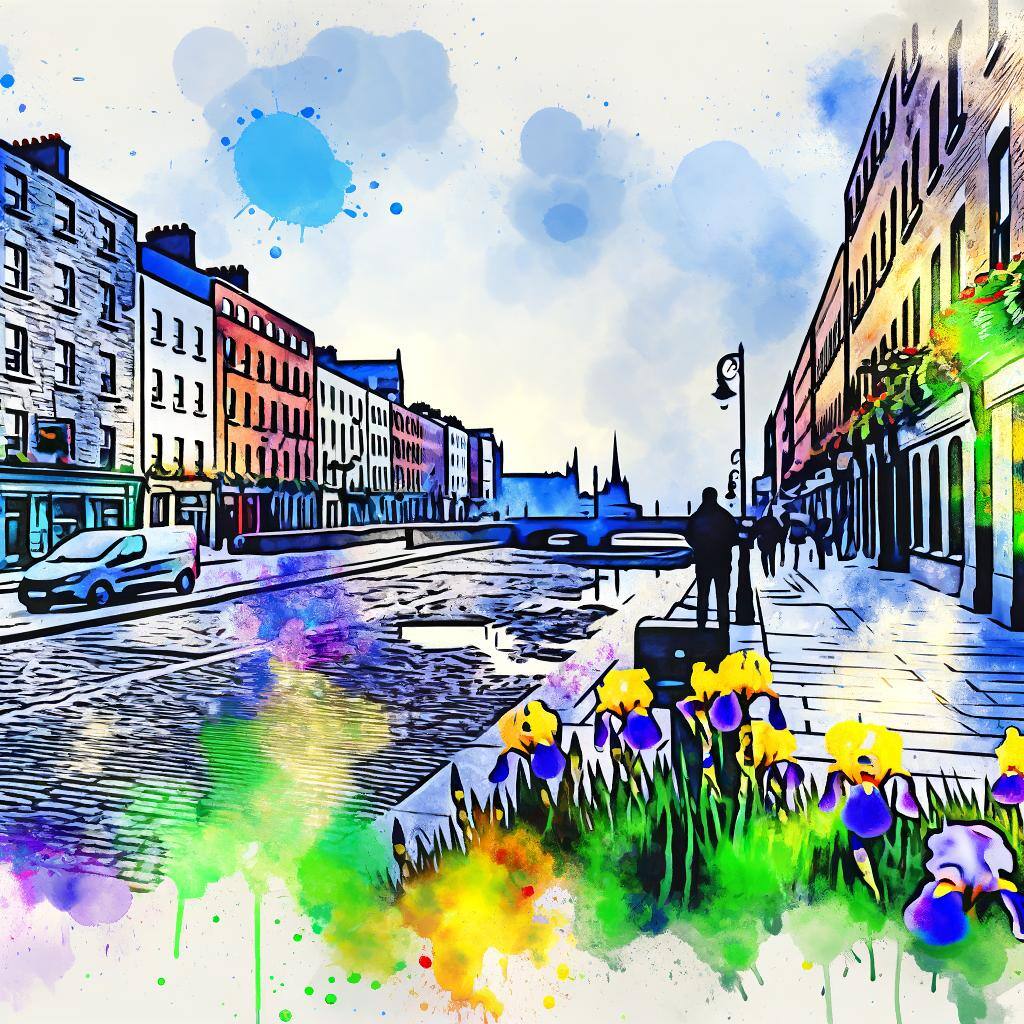 New life in Dublin through watercolours.